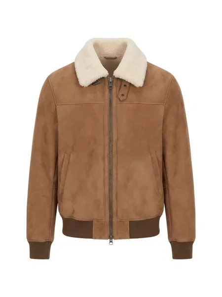 Gulerat geanta de piele Stewart maro