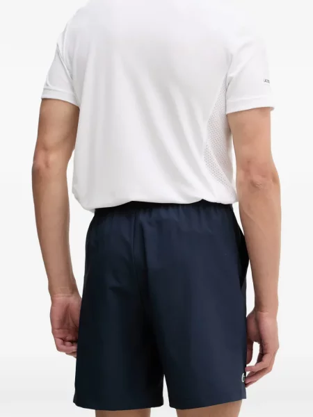 Pantaloni scurți Lacoste cu autograf albastru