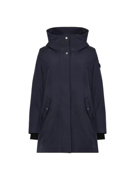 Parka w kroju regular fit z kapturem model Alana' Didriksons niebieska