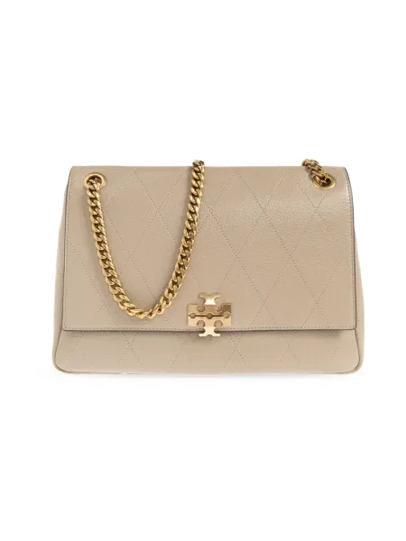 Torebka Tory Burch skórzana beżowa