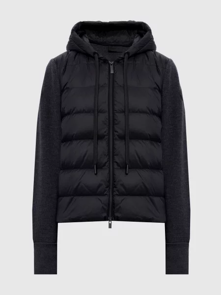 Комбінована куртка Moncler чорна