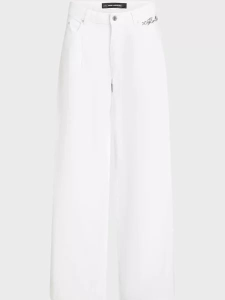 Широкі джинси Karl Lagerfeld білі
