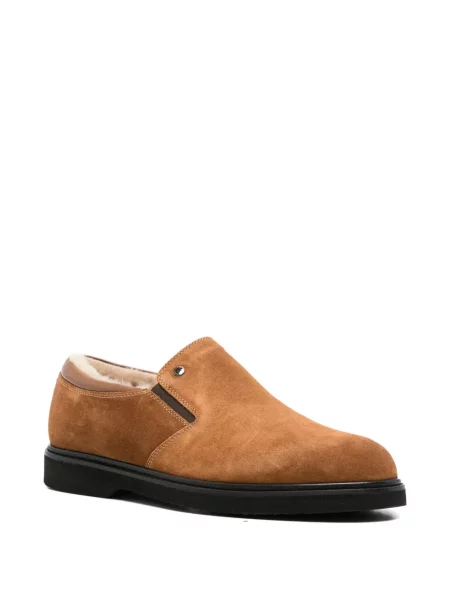Pantofi loafer John Harrison din piele de căprioară maro