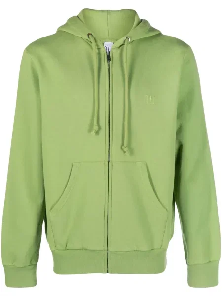 Hanorac cu glugă Winnie Ny cu broderie verde
