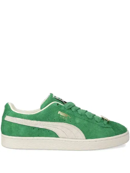 Tenisice Puma Suede od brušene kože zelena