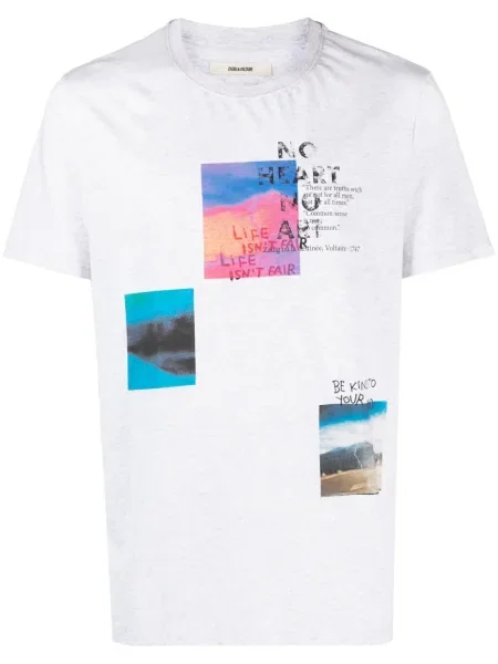Tricou Zadig&voltaire cu imagine gri