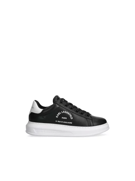 Sneakersy Karl Lagerfeld skórzane czarne