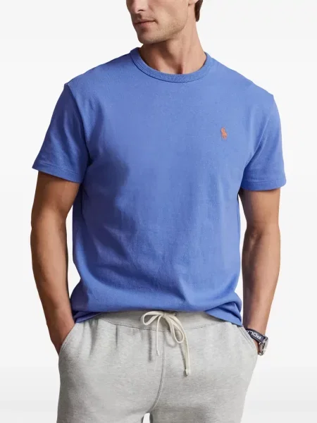Pruhované polotričko Polo Ralph Lauren s potiskem modré