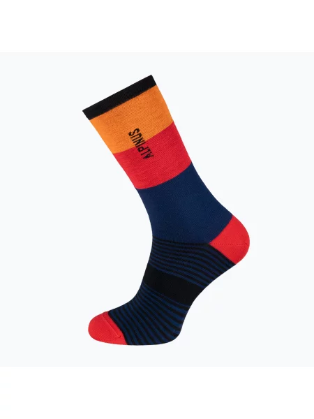 Шкарпетки Alpinus Triest синій червоний
