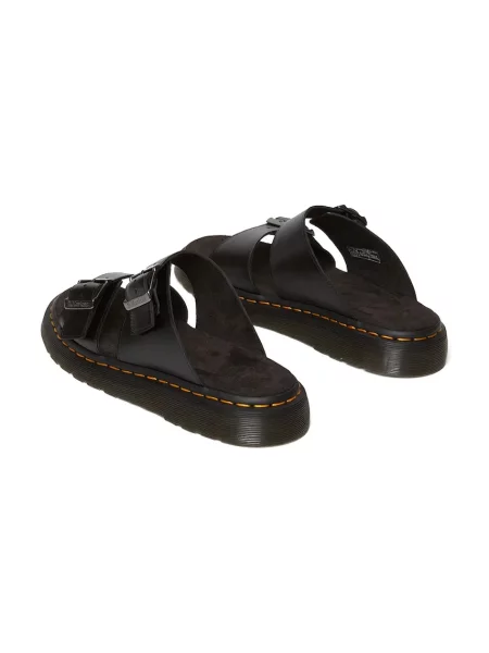 Кожаные шлепанцы Dr. Martens
