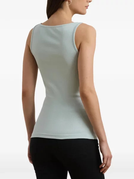 Pletené tílko Lauren Ralph Lauren modré