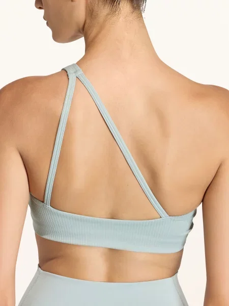 Adidas Sportovní Podprsenka Optime Rib Ls mátová