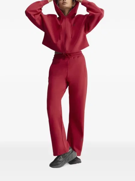 Decupat hanorac cu glugă Adidas By Stella Mccartney roșu