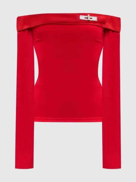 Топ з відкритими плечима David Koma червоний