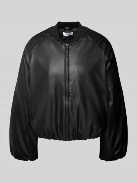 Bomberka z imitacji skóry model ‘Rika’ Edited czarna
