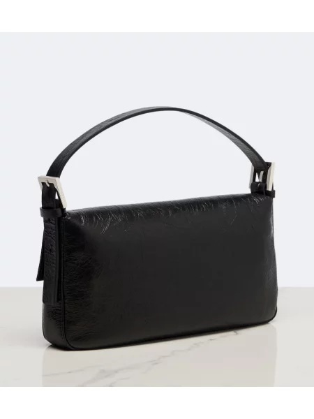 Geantă tip baghetă Fendi din piele negru