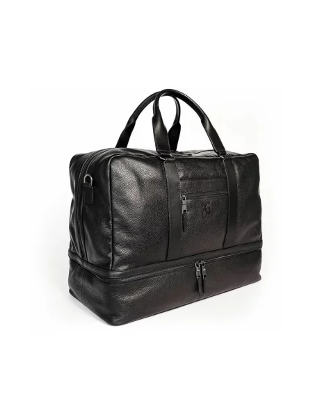 Torba na laptopa Bgents skórzana czarna