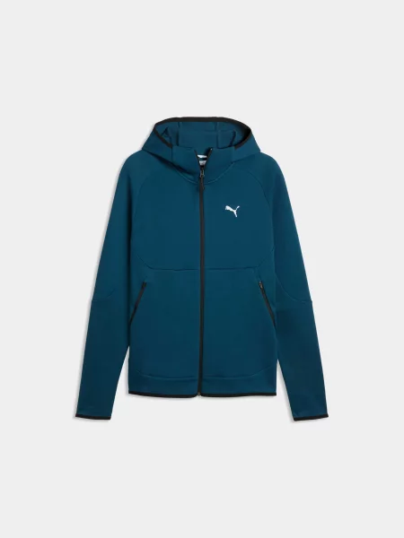 Спортивна кофта PUMA Tech Full-zip Hoodie комбінований верх синій