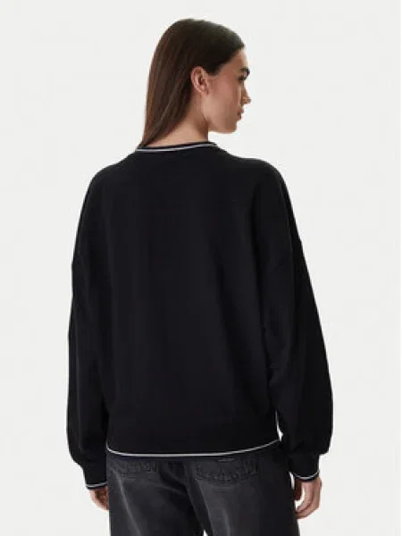 Guess Jeans Pulóver Oversize fekete