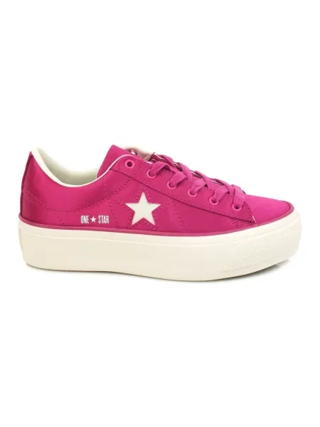 Sneakersy Converse na platformie fioletowe