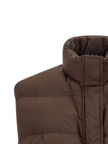 Matlasat vestă Brunello Cucinelli maro