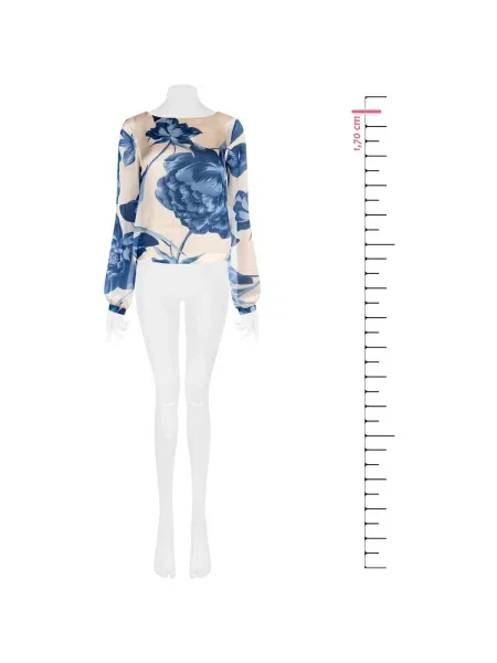 Bluză Rinascimento albastru