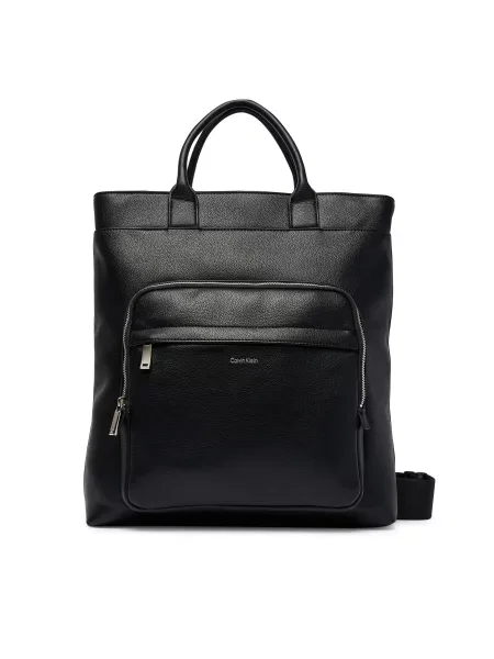Geantă Calvin Klein Raised Tote negru