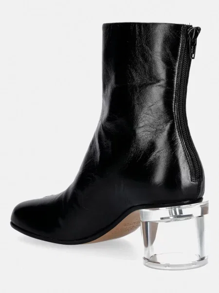 Maison Margiela botki skórzane czarne