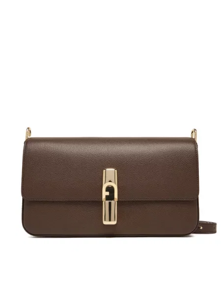 FURLA Taška přes rameno IRIDE tmavě hnědá