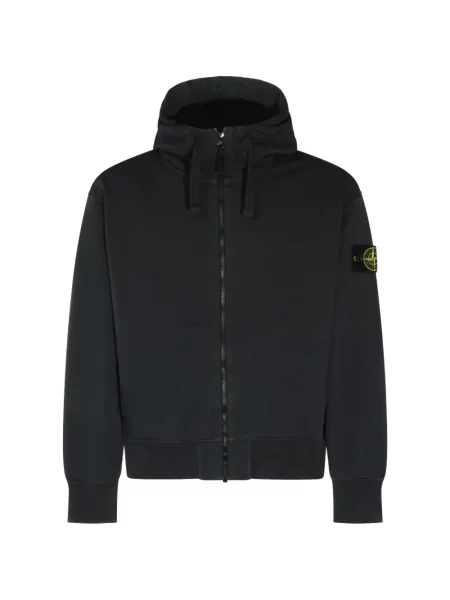 Hanorac cu glugă Stone Island cu strasuri albastru