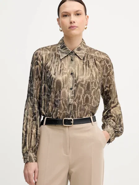 Marc Aurel cămașă cu guler clasic relaxed verde