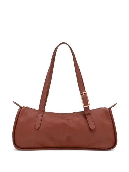 Geantă Longchamp cu cataramă maro