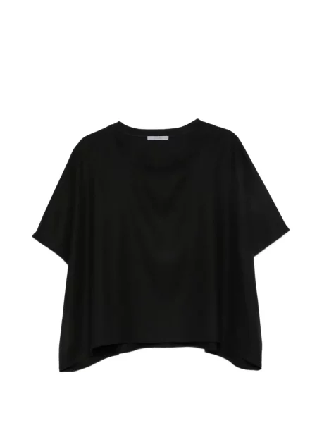 Top Dusan cu decolteu rotund negru