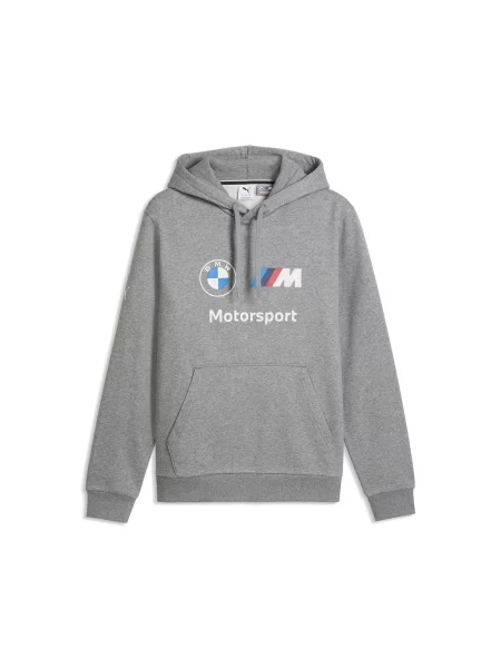 PUMA bluza z kapturem BMW M MOTORSPORT Essentials Akcesoria S szary