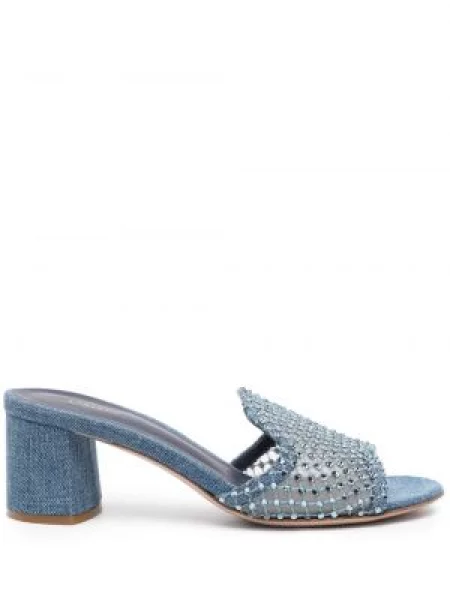 Papuci tip mules Le Silla de cristal albastru
