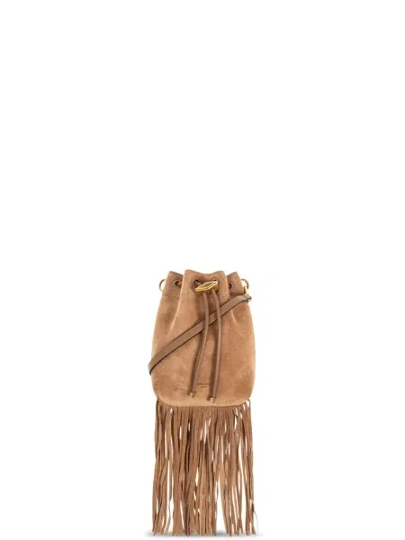 Geantă bucket Jimmy Choo maro