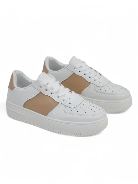 Sneakerși Resti alb