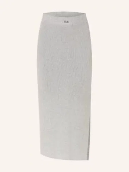 Karo Kauer Spódnica Z Dzianiny grau szara