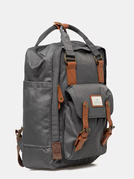 Однотонный большой рюкзак Doughnut серый