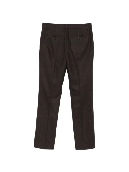 Hlače Lauren Ralph Lauren s herringbone uzorkom smeđa