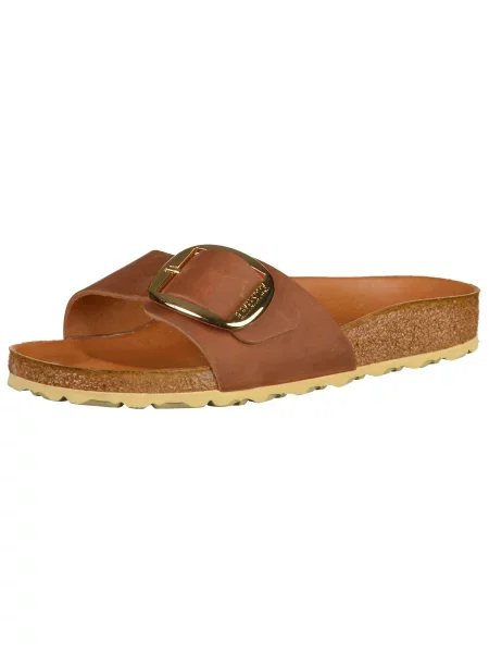 BIRKENSTOCK Nizki natikači Madrid konjak rjava