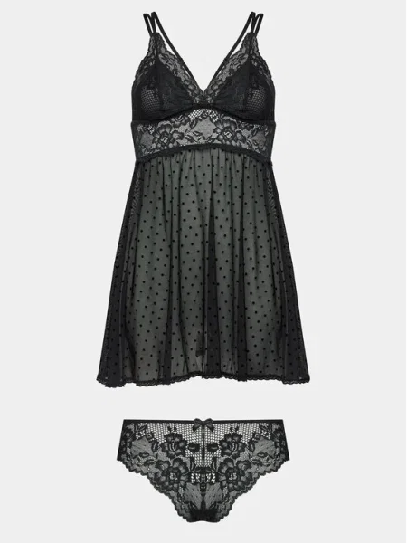 Hálóing Hunkemoller fekete