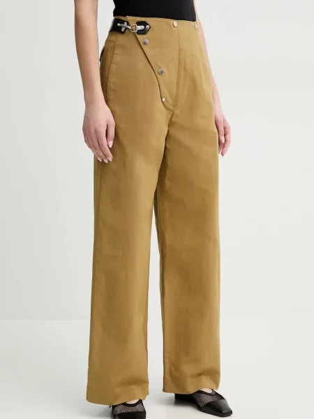 Hlače Nanushka SHARNI zelena