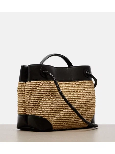 Top Bottega Veneta din piele maro