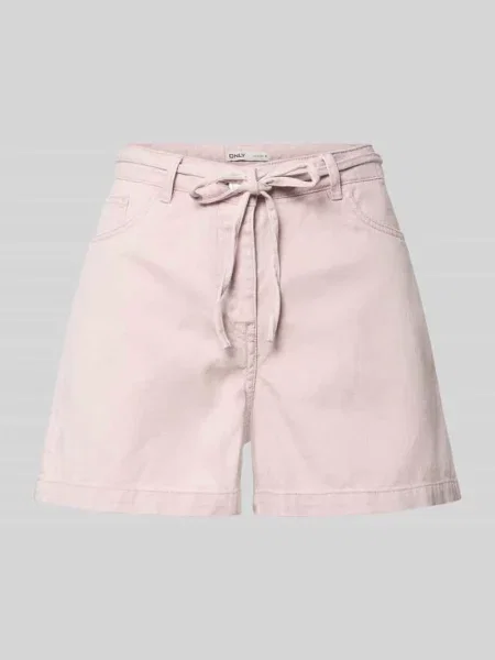 Szorty jeansowe o kroju regular fit z czystej bawełny model NAOMI' Only różowe