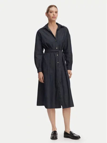 Armani Exchange Sukienka koszulowa Granatowy