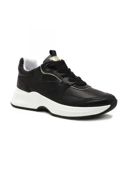 Liu Jo Bőr sneakers tornacipő LILY 08 fekete