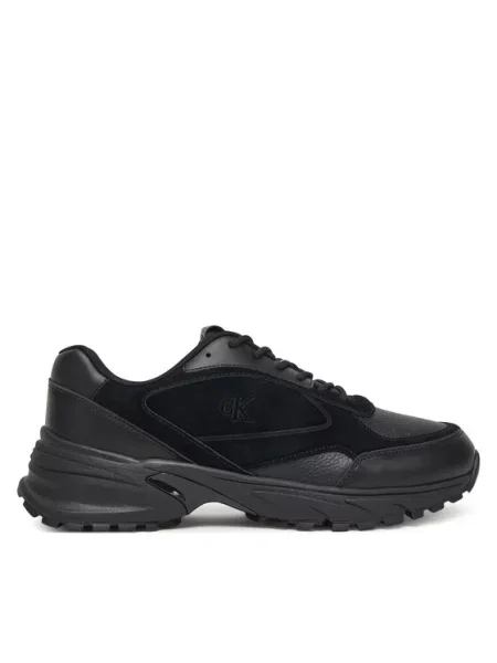 Buty Calvin Klein Hike Runner HF Leather Mix triple black czarne