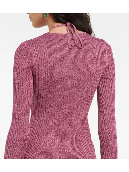 Rochie midi Simkhai tricotate până la genunchi de costum roz