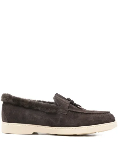 Pantofi loafer Doucal's din piele maro